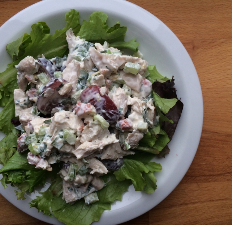 Chicken Salad with Grapes, Almonds, and Tarragon Dressing
